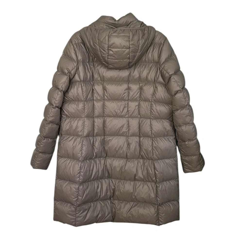 Michael Kors Packable Down Fill Taupe Brown‎ Tan Long Jacket Coat XL